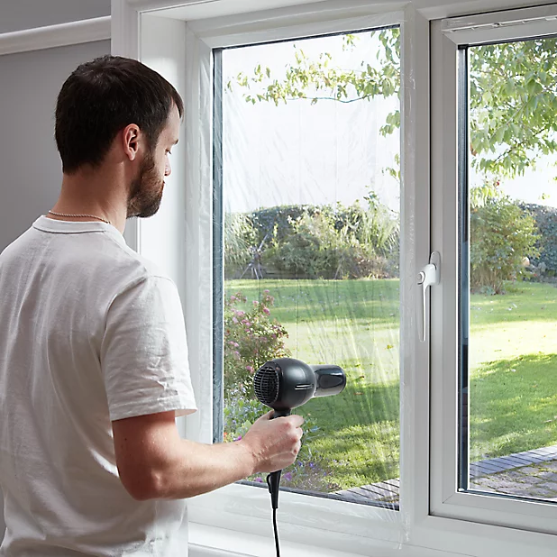 Window Film Removal Using Heat from a Hairdryer or Heat Gun