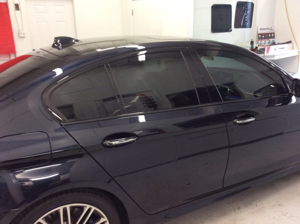 Metallic Car Window Tint in Miami